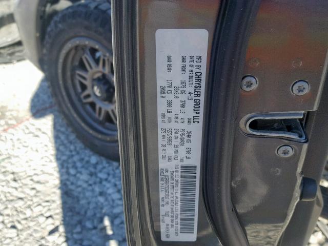 1C6RR6HT5DS673916 - 2013 RAM 1500 SPORT GRAY photo 10