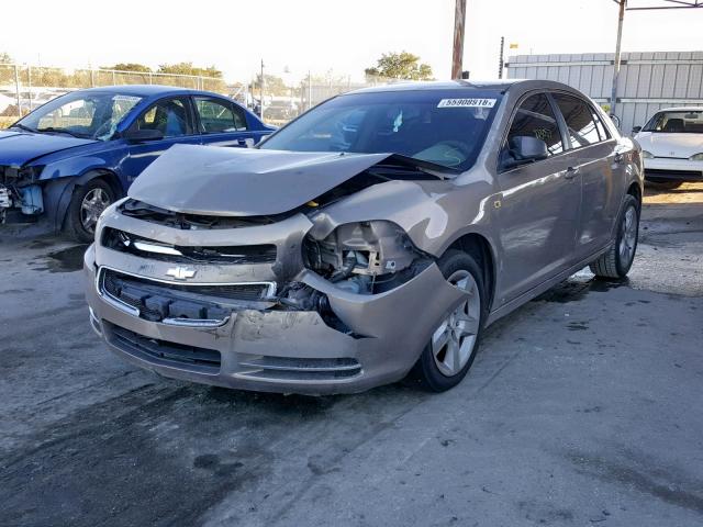 1G1ZG57N98F249125 - 2008 CHEVROLET MALIBU LS TAN photo 2