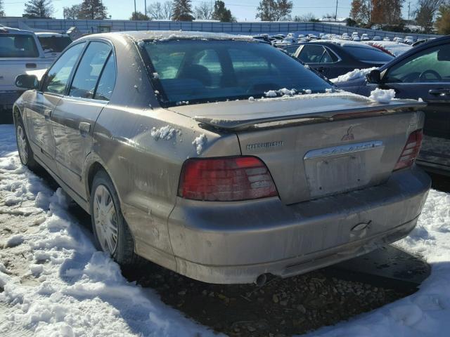 4A3AA46G3YE136390 - 2000 MITSUBISHI GALANT ES BEIGE photo 3