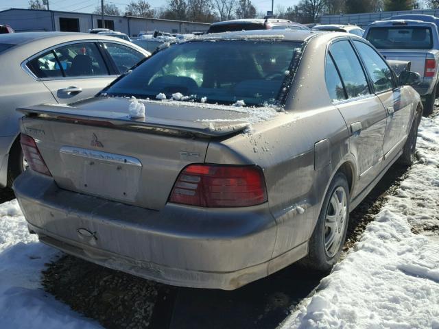 4A3AA46G3YE136390 - 2000 MITSUBISHI GALANT ES BEIGE photo 4