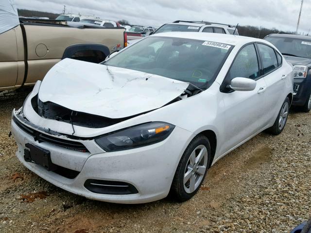 1C3CDFBB9FD158717 - 2015 DODGE DART SXT WHITE photo 2