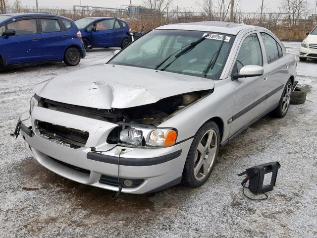 YV1RH52Y442357959 - 2004 VOLVO S60 R SILVER photo 2