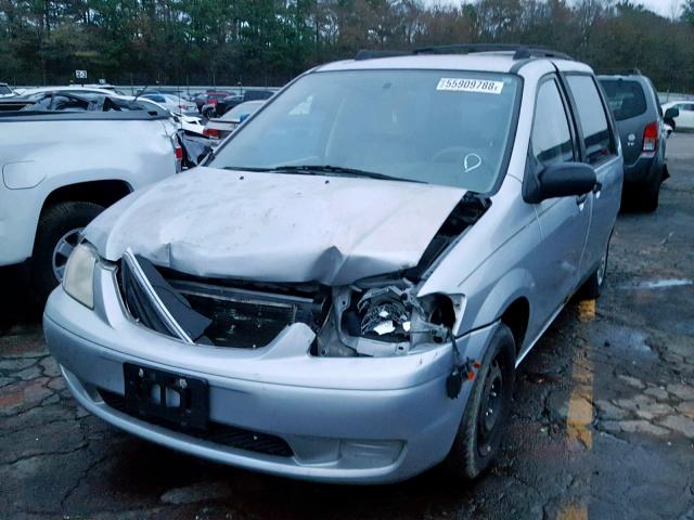 JM3LW28G410201675 - 2001 MAZDA MPV WAGON SILVER photo 2