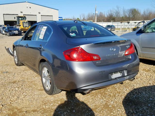 JN1CV6AR2FM523121 - 2015 INFINITI Q40 CHARCOAL photo 3