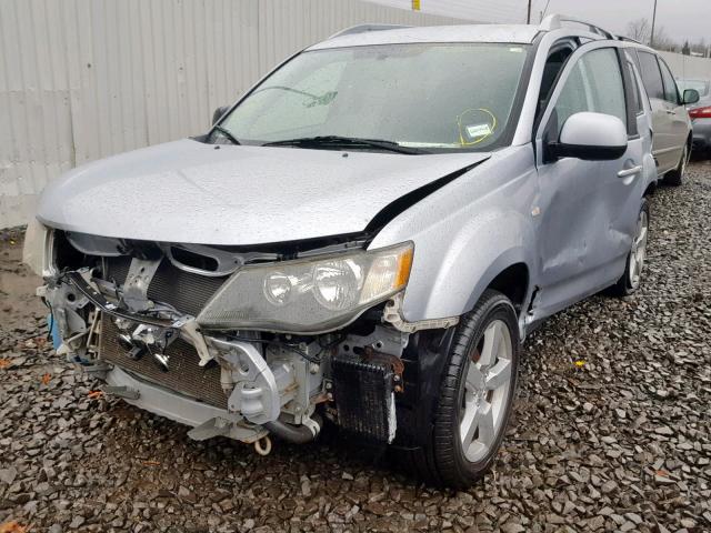 JA4MT41X87U001437 - 2007 MITSUBISHI OUTLANDER SILVER photo 2