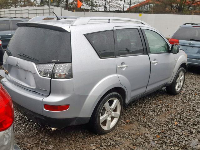 JA4MT41X87U001437 - 2007 MITSUBISHI OUTLANDER SILVER photo 4