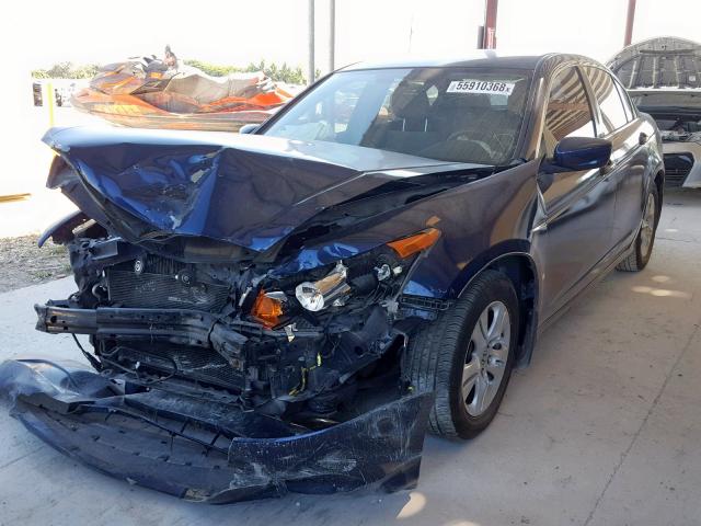 JHMCP26478C058355 - 2008 HONDA ACCORD LXP BLUE photo 2