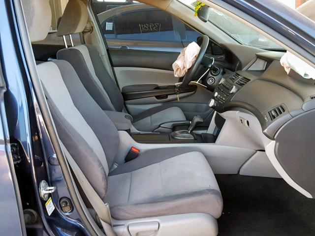 JHMCP26478C058355 - 2008 HONDA ACCORD LXP BLUE photo 5