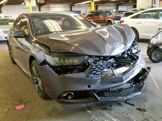 19UUB3F62JA003486 - 2018 ACURA TLX TECH+A GRAY photo 1