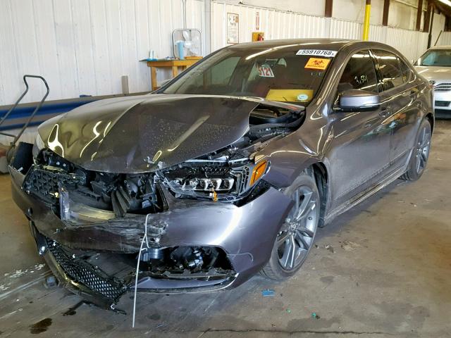 19UUB3F62JA003486 - 2018 ACURA TLX TECH+A GRAY photo 2