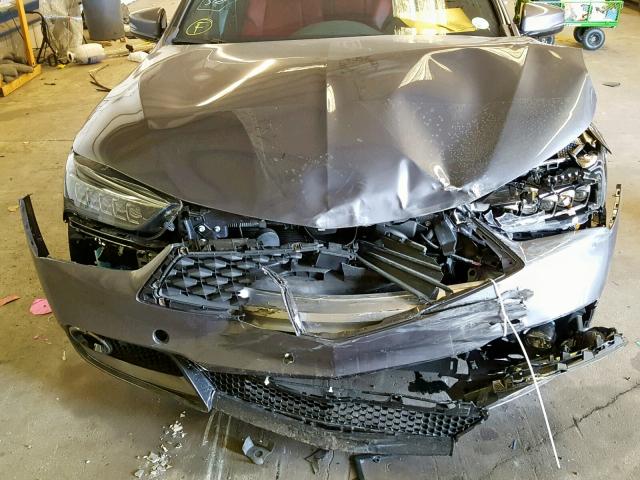 19UUB3F62JA003486 - 2018 ACURA TLX TECH+A GRAY photo 7