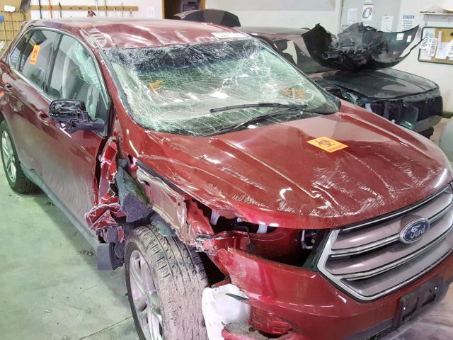 2FMPK4K9XHBB91492 - 2017 FORD EDGE TITAN MAROON photo 9