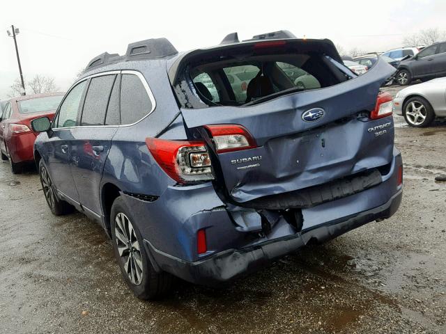 4S4BSENC5G3276908 - 2016 SUBARU OUTBACK 3. GRAY photo 3