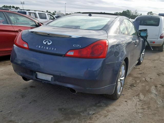 JN1CV6EL8BM264165 - 2011 INFINITI G37 BLUE photo 4