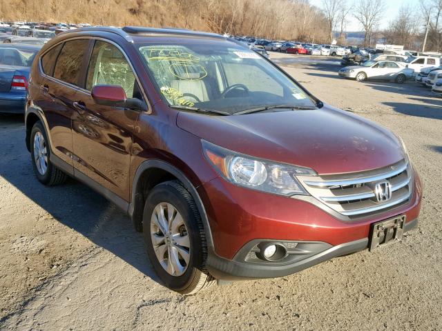 5J6RM4H76CL075187 - 2012 HONDA CR-V EXL MAROON photo 1