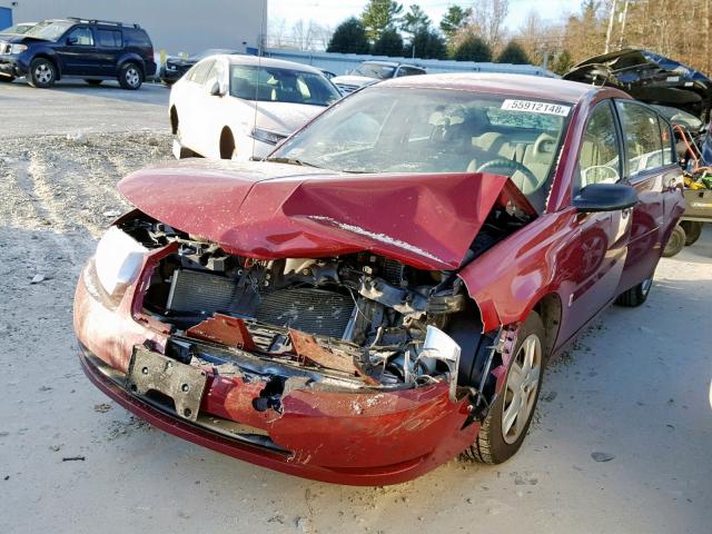 1G8AJ55F97Z170787 - 2007 SATURN ION LEVEL RED photo 2