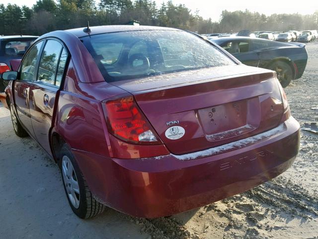 1G8AJ55F97Z170787 - 2007 SATURN ION LEVEL RED photo 3