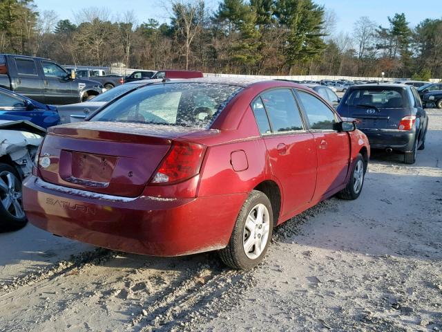 1G8AJ55F97Z170787 - 2007 SATURN ION LEVEL RED photo 4