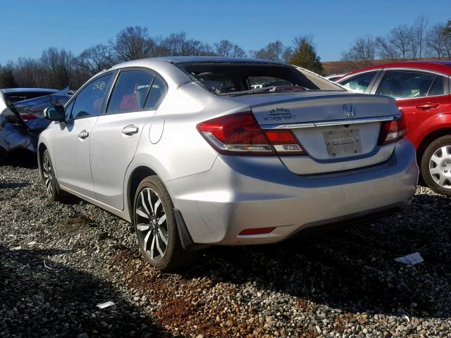 2HGFB2F97FH538500 - 2015 HONDA CIVIC EXL ვერცხლისფერი ფოტო 3