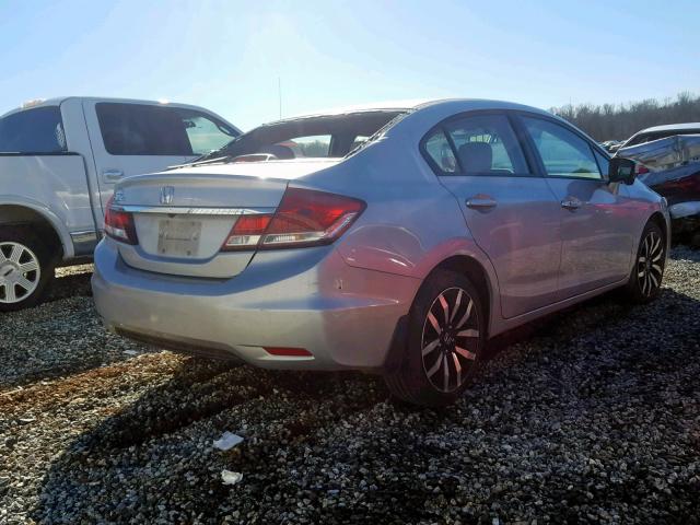 2HGFB2F97FH538500 - 2015 HONDA CIVIC EXL ვერცხლისფერი ფოტო 4