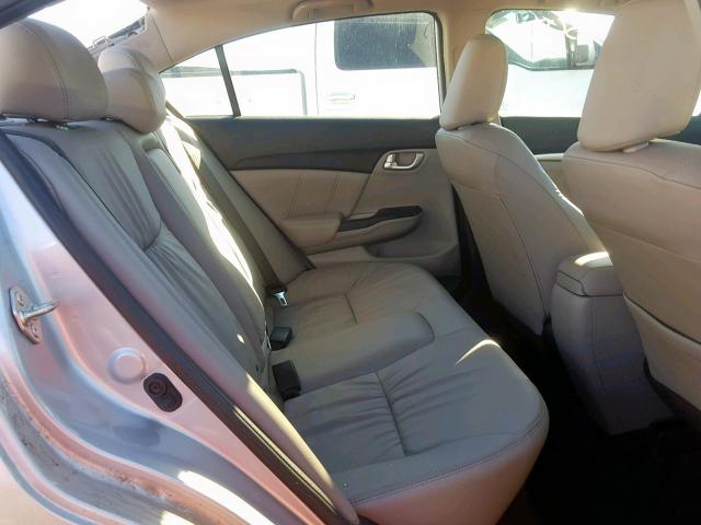 2HGFB2F97FH538500 - 2015 HONDA CIVIC EXL ვერცხლისფერი ფოტო 6