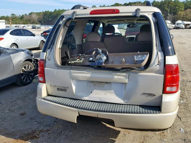 1FMZU65K25ZA01898 - 2005 FORD EXPLORER L CREAM photo 9