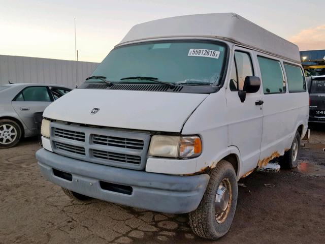 2B7HB21X1VK506687 - 1997 DODGE RAM VAN B2 WHITE photo 2