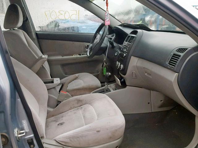 KNAFE121975468424 - 2007 KIA SPECTRA EX TURQUOISE photo 5