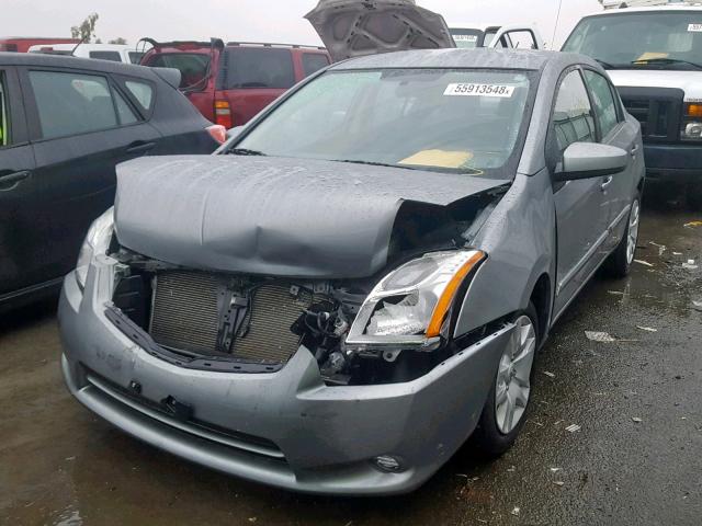 3N1AB6AP0CL684491 - 2012 NISSAN SENTRA 2.0 SILVER photo 2