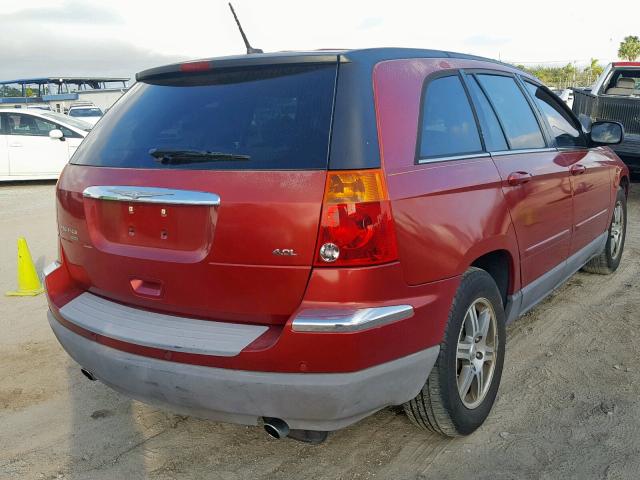 2A8GM68X37R306321 - 2007 CHRYSLER PACIFICA T RED photo 4