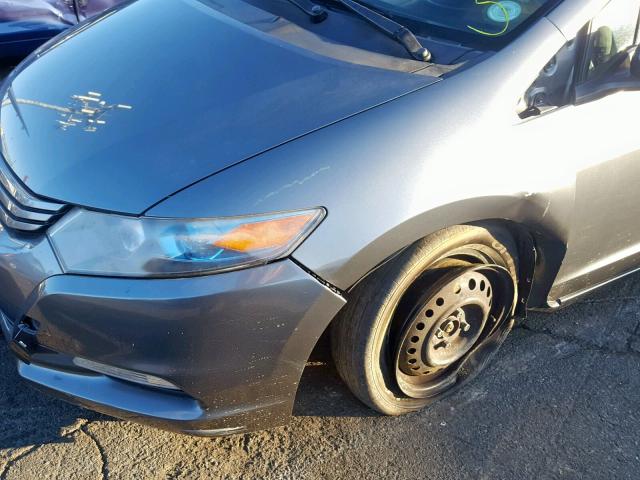 JHMZE2H56AS031892 - 2010 HONDA INSIGHT LX GRAY photo 9