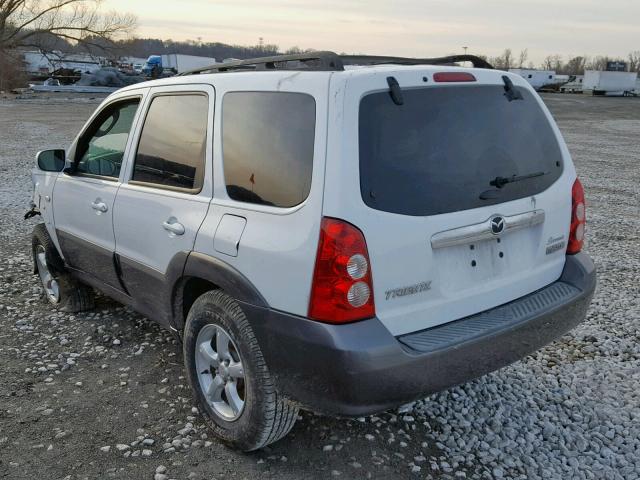 4F2YZ96135KM51822 - 2005 MAZDA TRIBUTE S WHITE photo 3