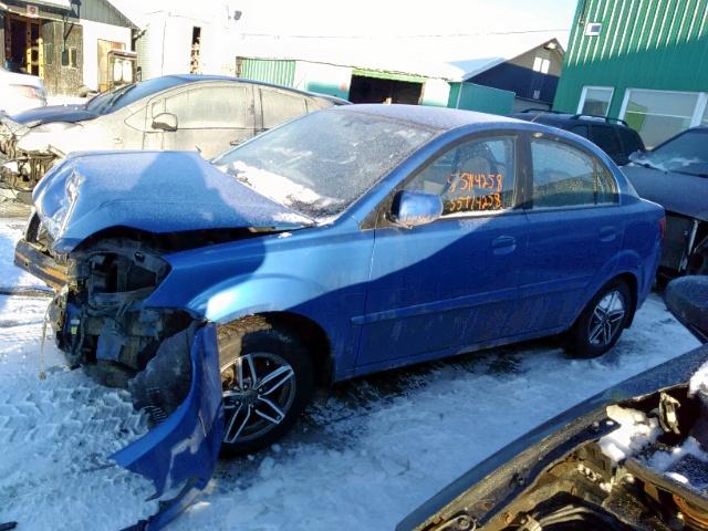 KNADH4B38B6730342 - 2011 KIA RIO BASE BLUE photo 2