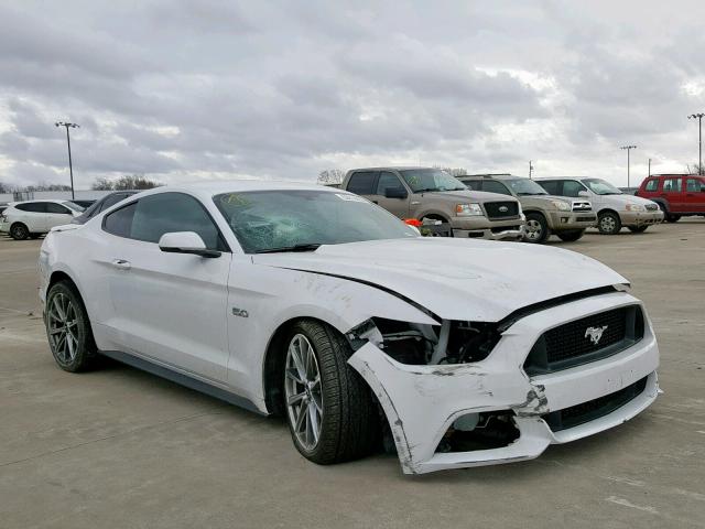 1FA6P8CF3F5407770 - 2015 FORD MUSTANG GT WHITE photo 1