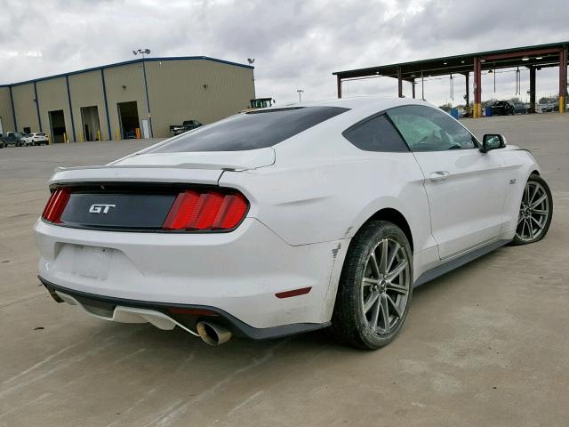 1FA6P8CF3F5407770 - 2015 FORD MUSTANG GT WHITE photo 4