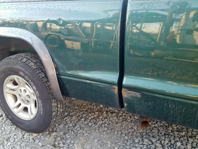 1B7GG12X62S570358 - 2002 DODGE DAKOTA BAS GREEN photo 9