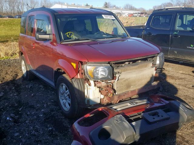 5J6YH28768L019651 - 2008 HONDA ELEMENT EX RED photo 1