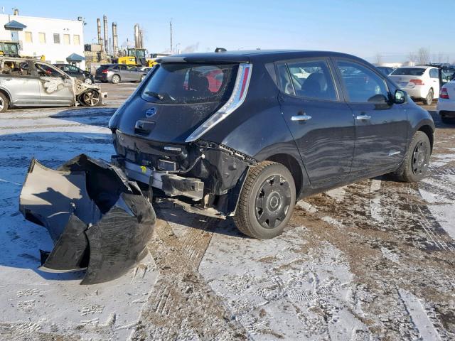 1N4AZ0CP1EC331796 - 2014 NISSAN LEAF S BLACK photo 4