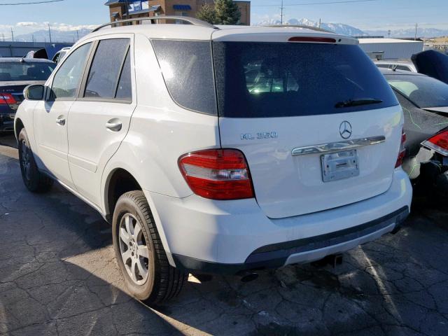 4JGBB86E26A065662 - 2006 MERCEDES-BENZ ML 350 WHITE photo 3