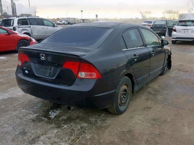 2HGFA16218H010910 - 2008 HONDA CIVIC DX BLACK photo 4