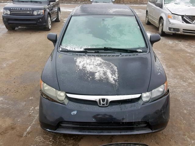 2HGFA16218H010910 - 2008 HONDA CIVIC DX BLACK photo 9