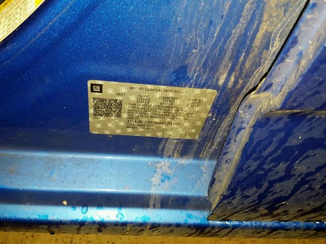 1G1JB5SH5H4174769 - 2017 CHEVROLET SONIC LS 蓝色 照片 10