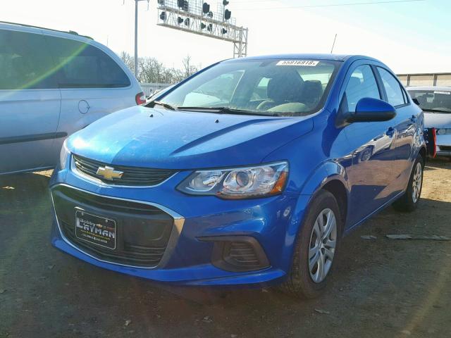 1G1JB5SH3H4105188 - 2017 CHEVROLET SONIC LS 蓝色 照片 2