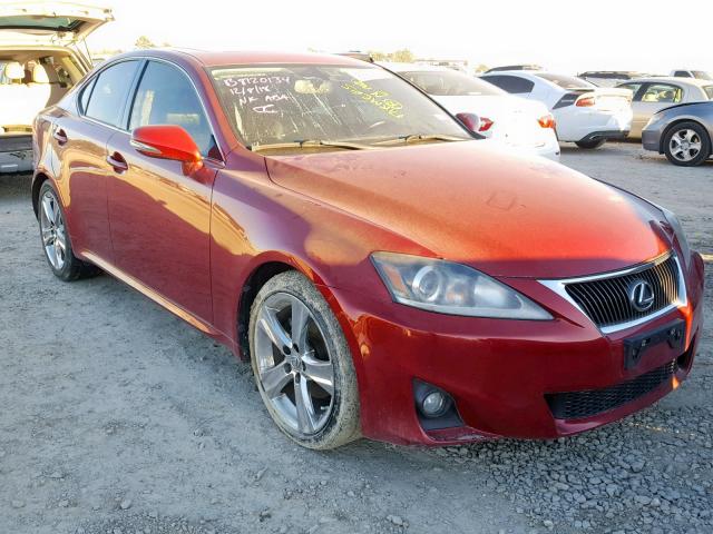 JTHBF5C24C5171034 - 2012 LEXUS IS 250 RED photo 1