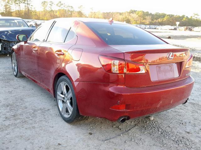 JTHBF5C24C5171034 - 2012 LEXUS IS 250 RED photo 3