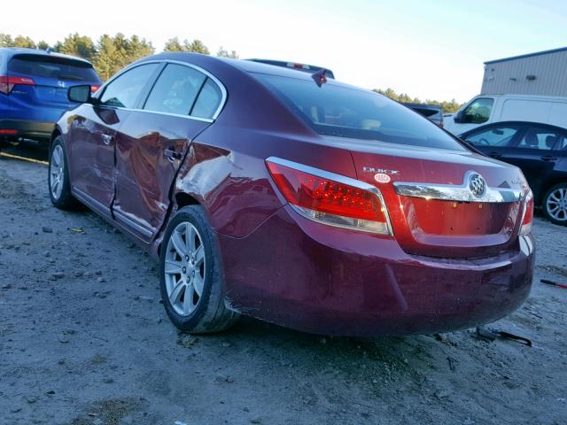 1G4GC5ED8BF303344 - 2011 BUICK LACROSSE C RED photo 3