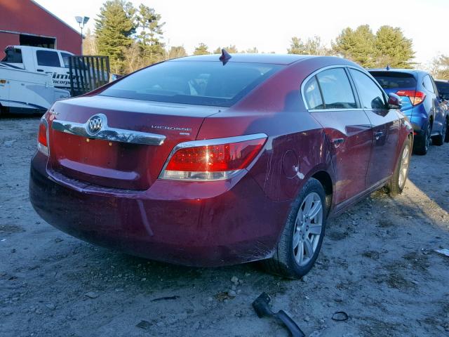 1G4GC5ED8BF303344 - 2011 BUICK LACROSSE C RED photo 4