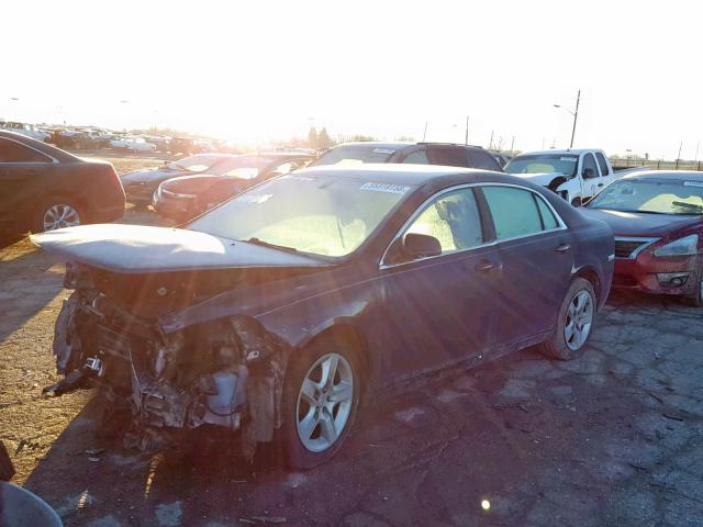 1G1ZB5EB3AF258285 - 2010 CHEVROLET MALIBU LS BLUE photo 2