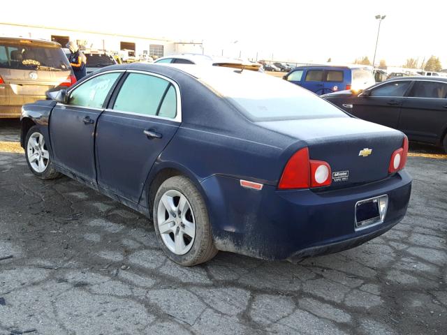 1G1ZB5EB3AF258285 - 2010 CHEVROLET MALIBU LS BLUE photo 3