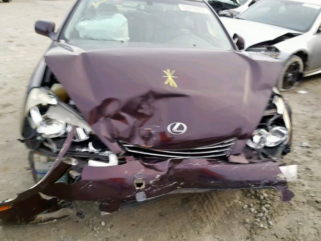 JTHBF30G120058075 - 2002 LEXUS ES 300 BURGUNDY photo 9